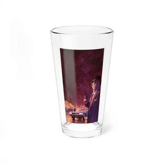 Detective story illustration - Pint Glass 16oz 16oz - Go Mug Yourself