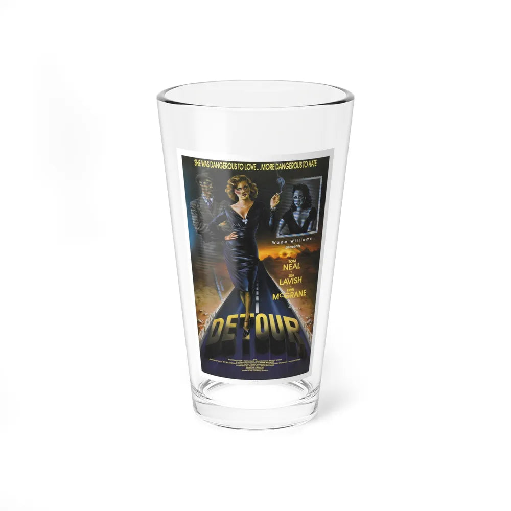 DETOUR 1945 Movie Poster - Pint Glass 16oz-16oz-Go Mug Yourself