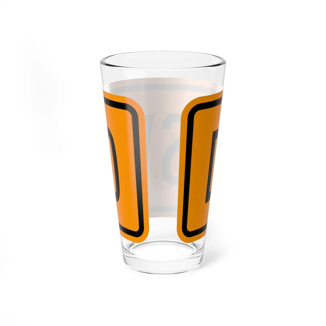 Detour plate es (Puerto Rico) (Road Sign) Pint Glass 16oz - Go Mug Yourself