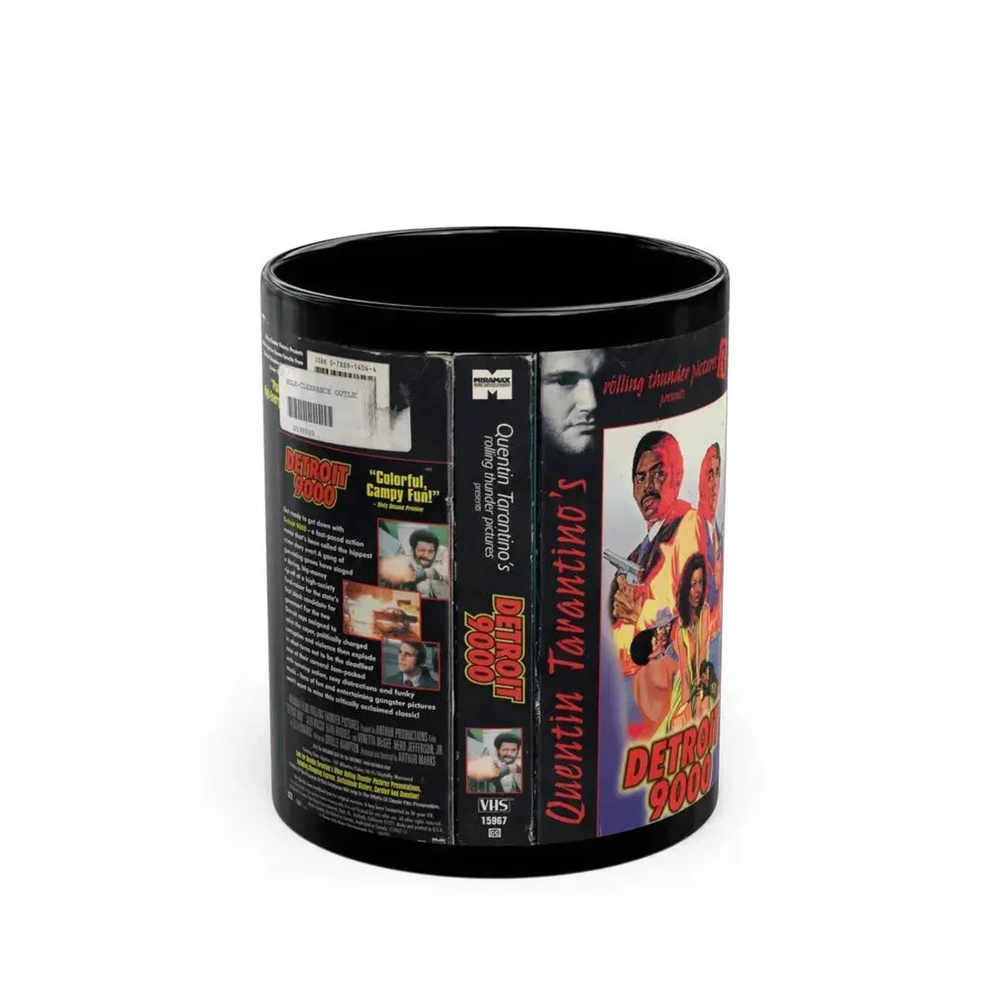 DETROIT 9000 (VHS COVER) - Black Coffee Mug 11oz - Go Mug Yourself