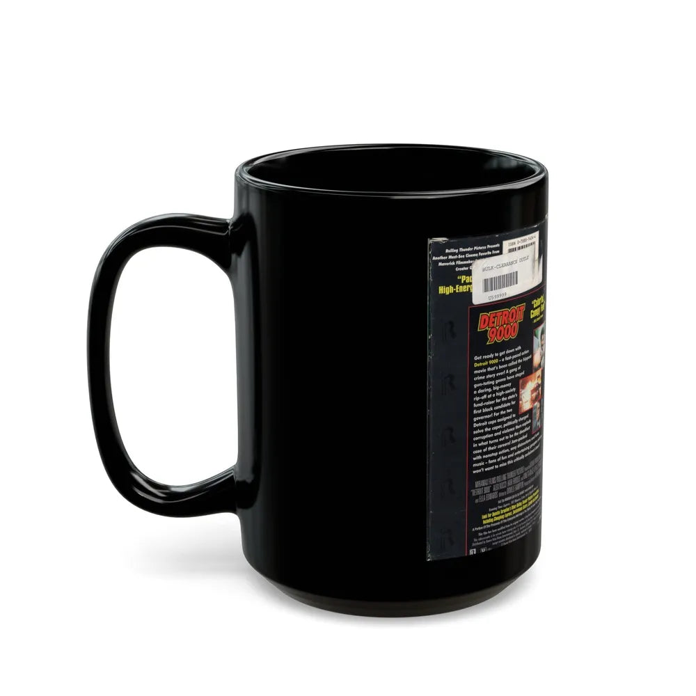 DETROIT 9000 (VHS COVER) - Black Coffee Mug-Go Mug Yourself