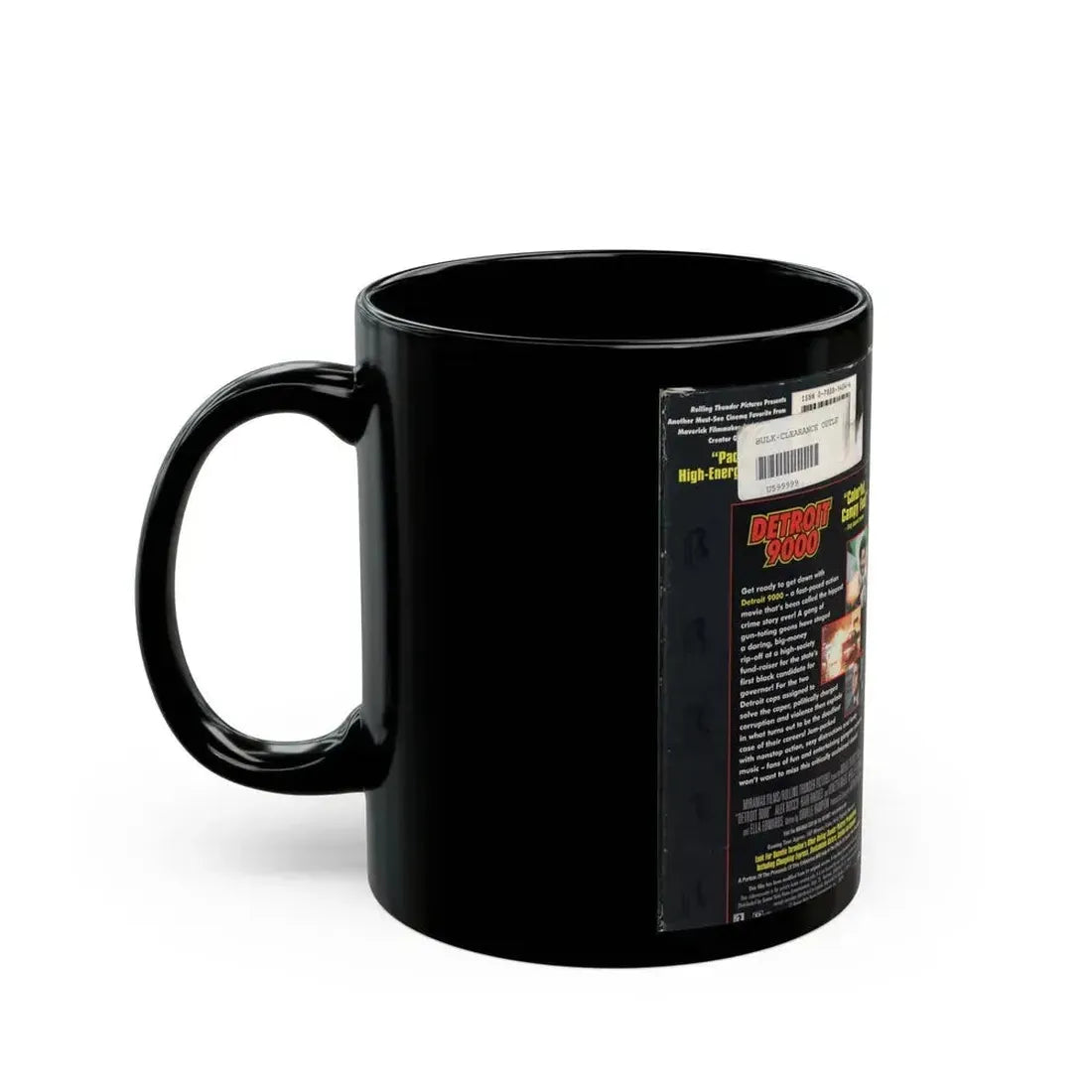 DETROIT 9000 (VHS COVER) - Black Coffee Mug - Go Mug Yourself