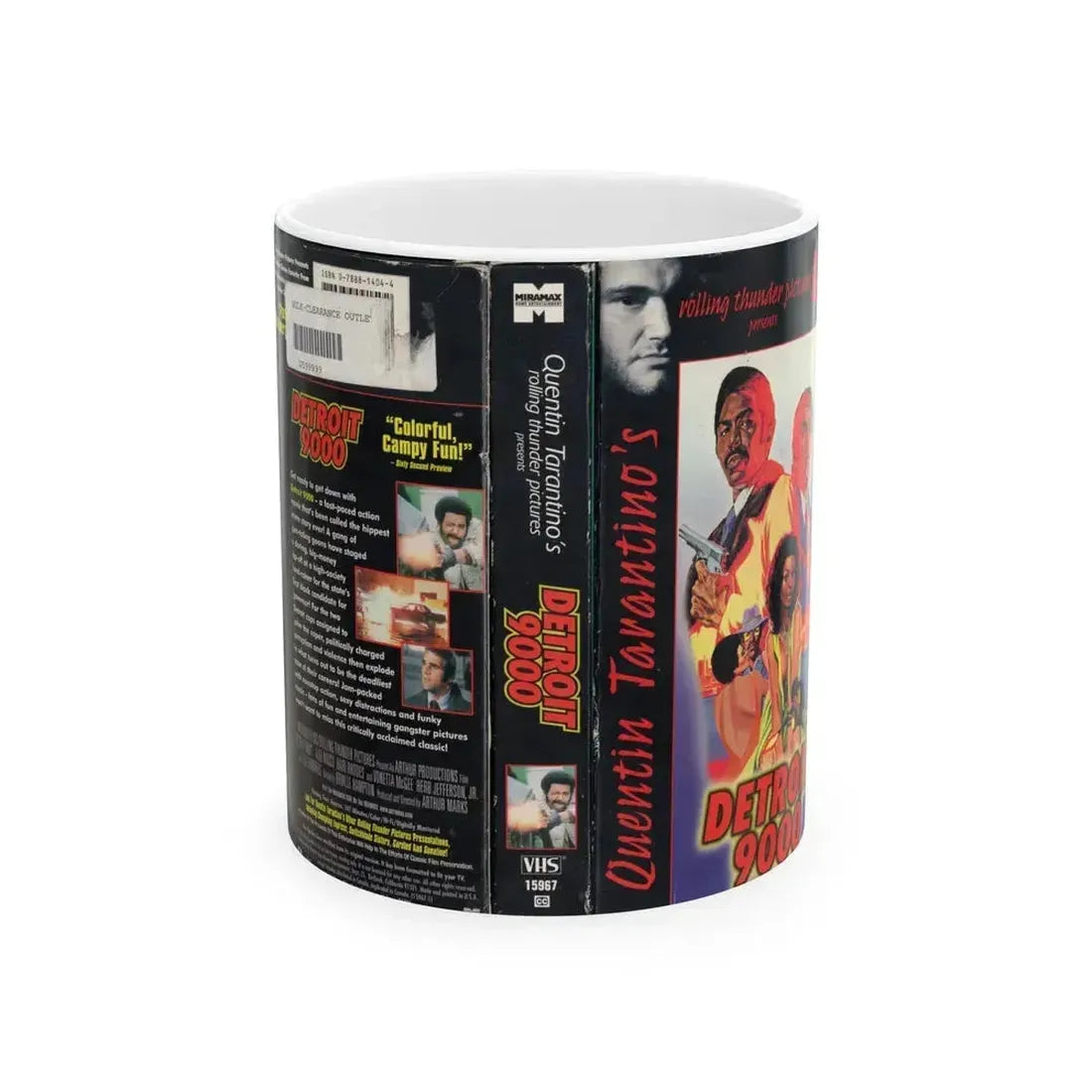 DETROIT 9000 (VHS COVER) - White Coffee Mug 11oz - Go Mug Yourself