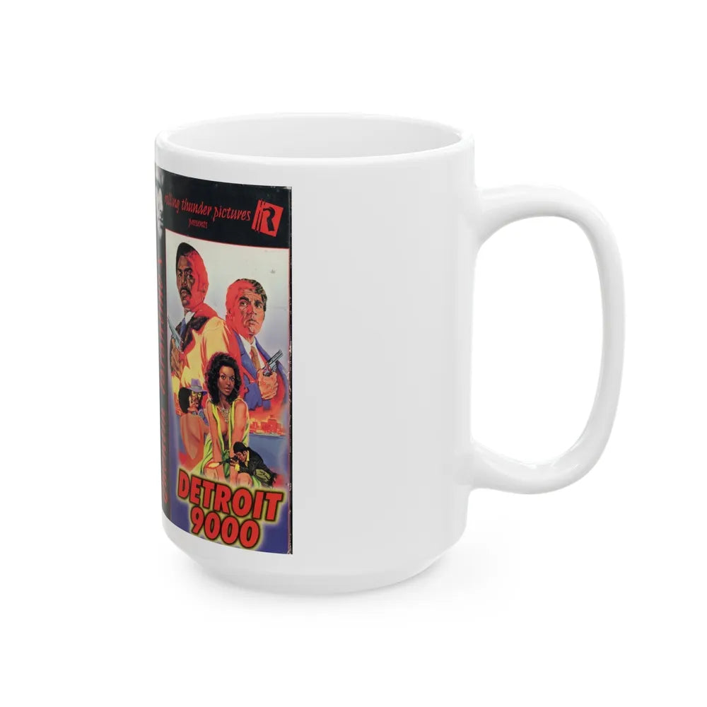 DETROIT 9000 (VHS COVER) - White Coffee Mug-Go Mug Yourself