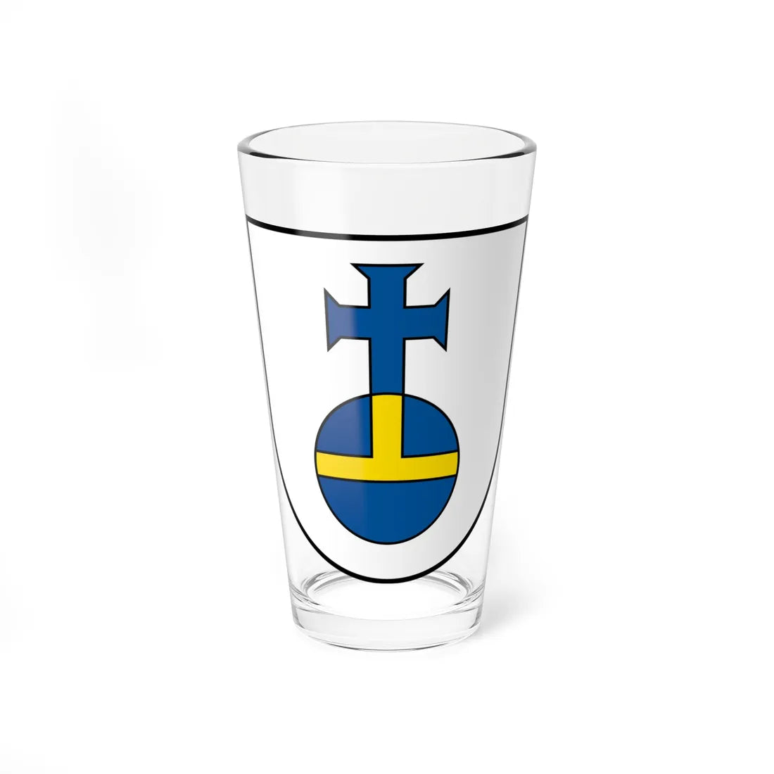 DEU Aidlingen COA (Germany) (Coat of Arms) Pint Glass 16oz 16oz - Go Mug Yourself