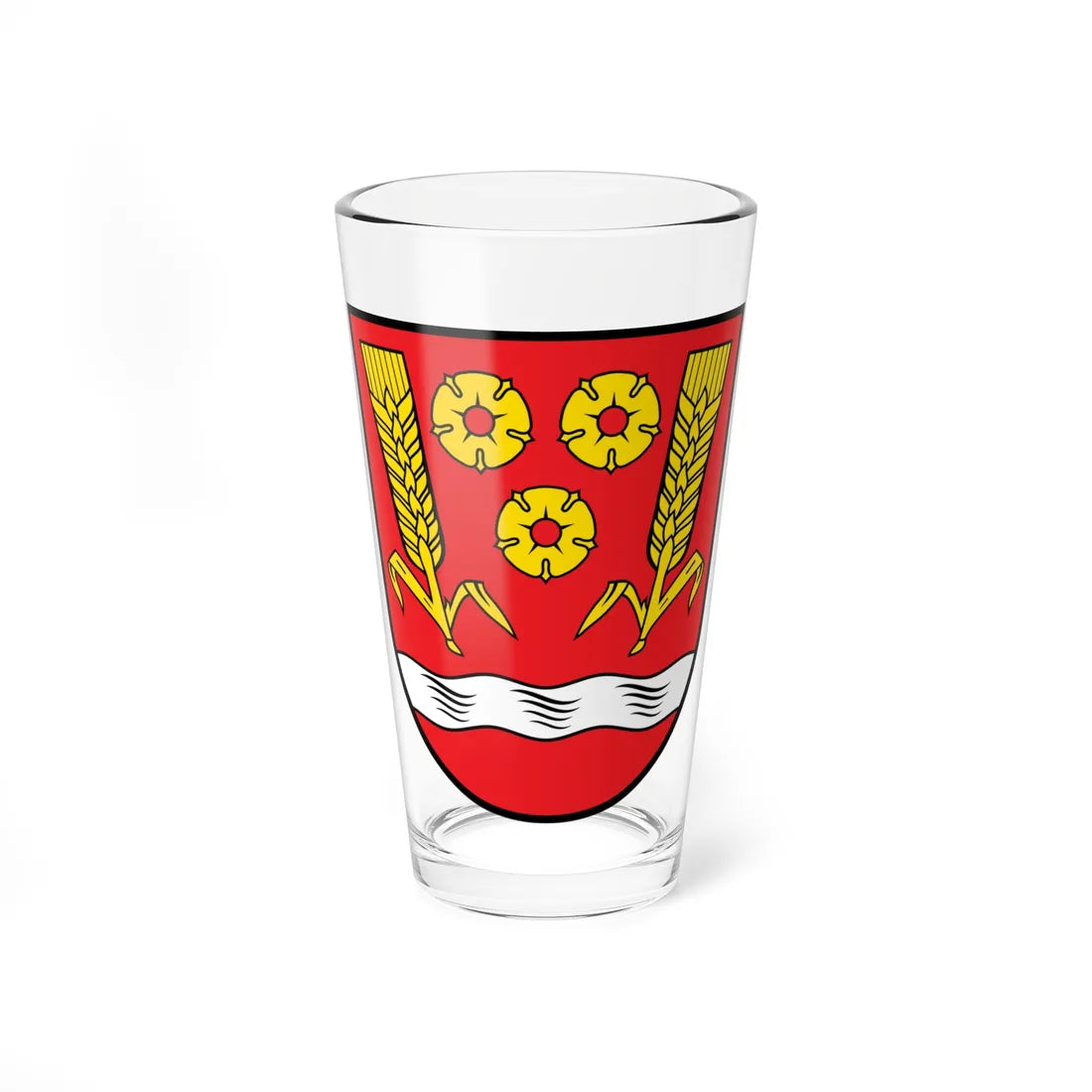 DEU Aiterhofen COA (Germany) (Coat of Arms) Pint Glass 16oz 16oz - Go Mug Yourself