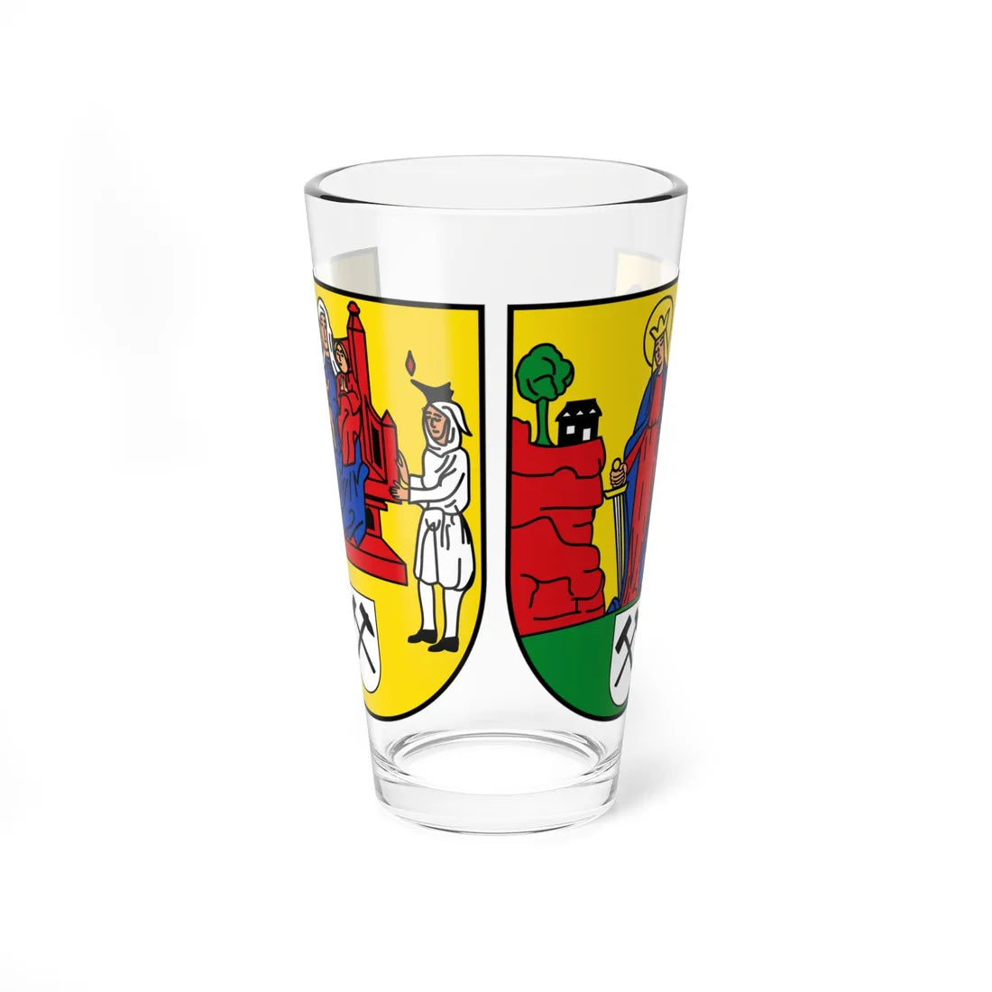 DEU Annaberg-Buchholz COA (Germany) (Coat of Arms) Pint Glass 16oz 16oz - Go Mug Yourself
