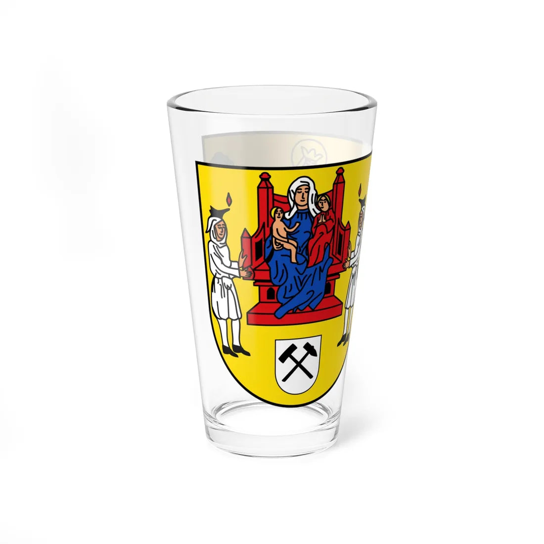 DEU Annaberg-Buchholz COA (Germany) (Coat of Arms) Pint Glass 16oz - Go Mug Yourself