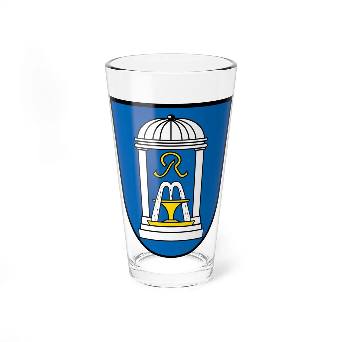 DEU Bad Steben COA (Germany) (Coat of Arms) Pint Glass 16oz 16oz - Go Mug Yourself