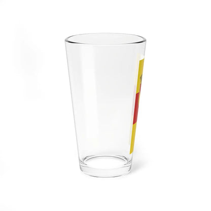 DEU Baden-Baden Flag vertical (Germany) Pint Glass 16oz - Go Mug Yourself