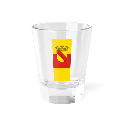 DEU Baden-Baden Flag vertical (Germany) Shot Glass 1.5oz 1.5oz - Go Mug Yourself