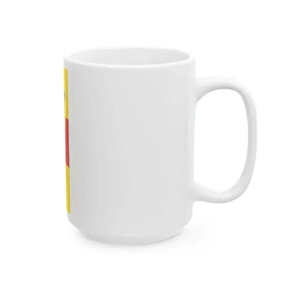 DEU Baden-Baden Flag vertical (Germany) White Coffee Mug - Go Mug Yourself