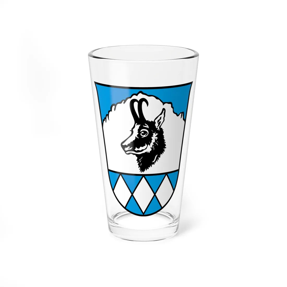 DEU Bayrischzell COA (Germany) (Coat of Arms) Pint Glass 16oz 16oz - Go Mug Yourself