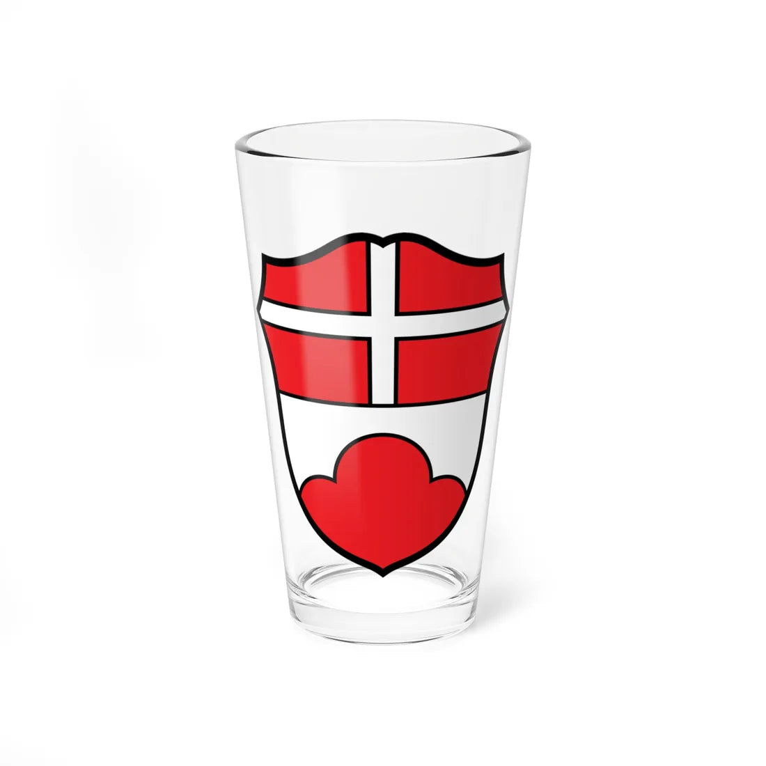 DEU Bernbeuren COA (Germany) (Coat of Arms) Pint Glass 16oz 16oz - Go Mug Yourself