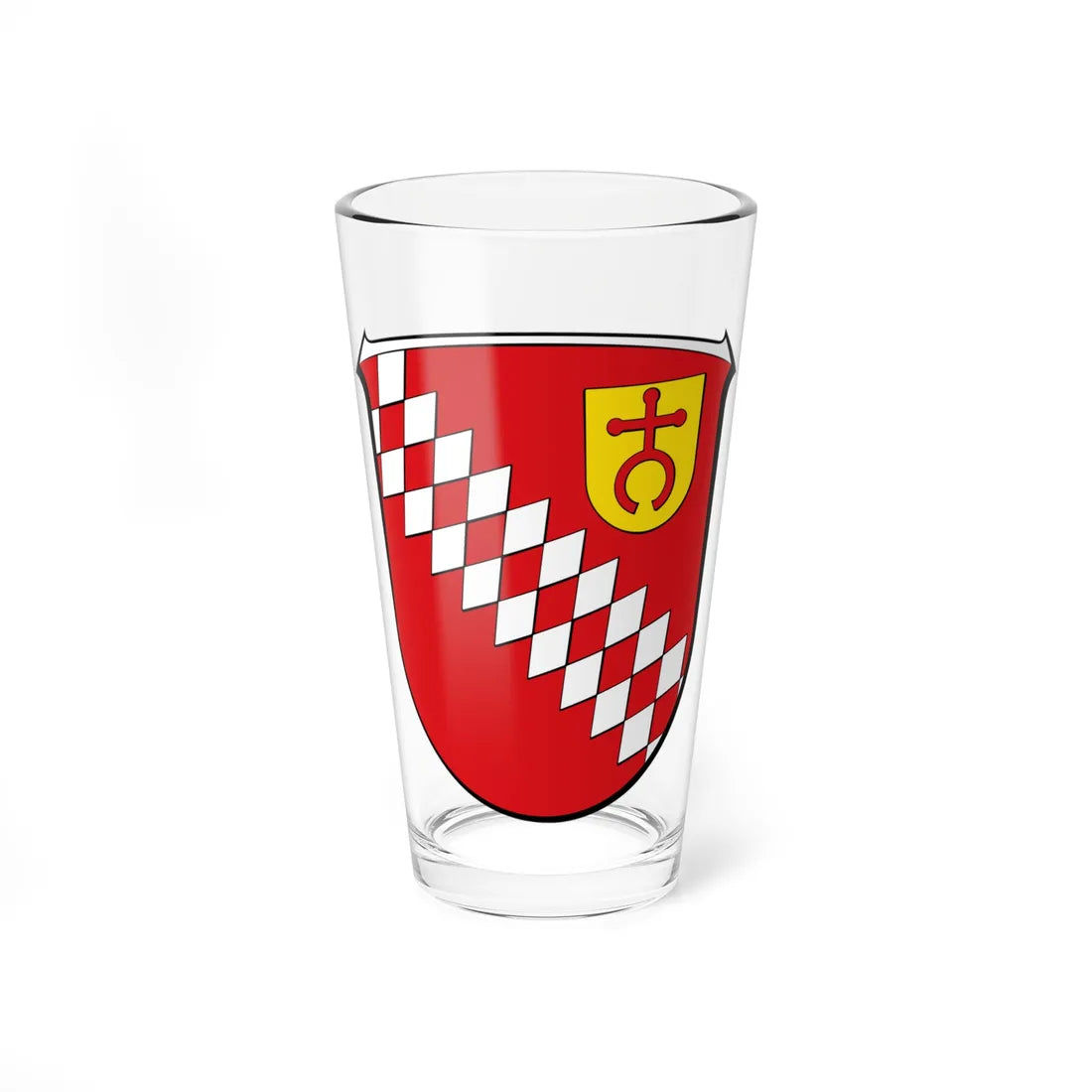 DEU Bickenbach Bergstraße COA (Germany) (Coat of Arms) Pint Glass 16oz 16oz - Go Mug Yourself