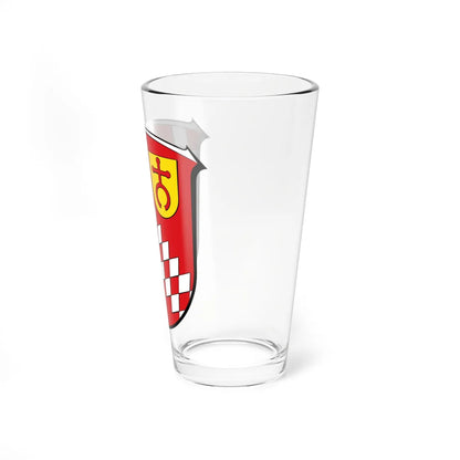 DEU Bickenbach Bergstraße COA (Germany) (Coat of Arms) Pint Glass 16oz - Go Mug Yourself