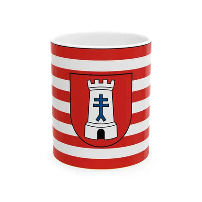 DEU Bietigheim-Bissingen Flag variant (Germany) White Coffee Mug 11oz - Go Mug Yourself