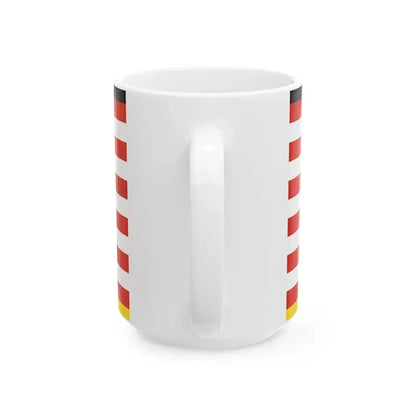 DEU Bietigheim-Bissingen Flag variant (Germany) White Coffee Mug - Go Mug Yourself