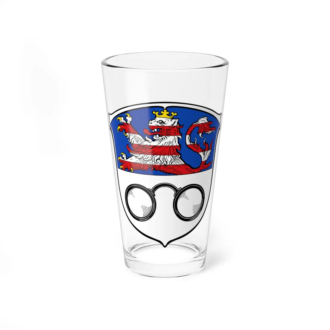 DEU Bischofsheim Mainspitze COA (Germany) (Coat of Arms) Pint Glass 16oz 16oz - Go Mug Yourself