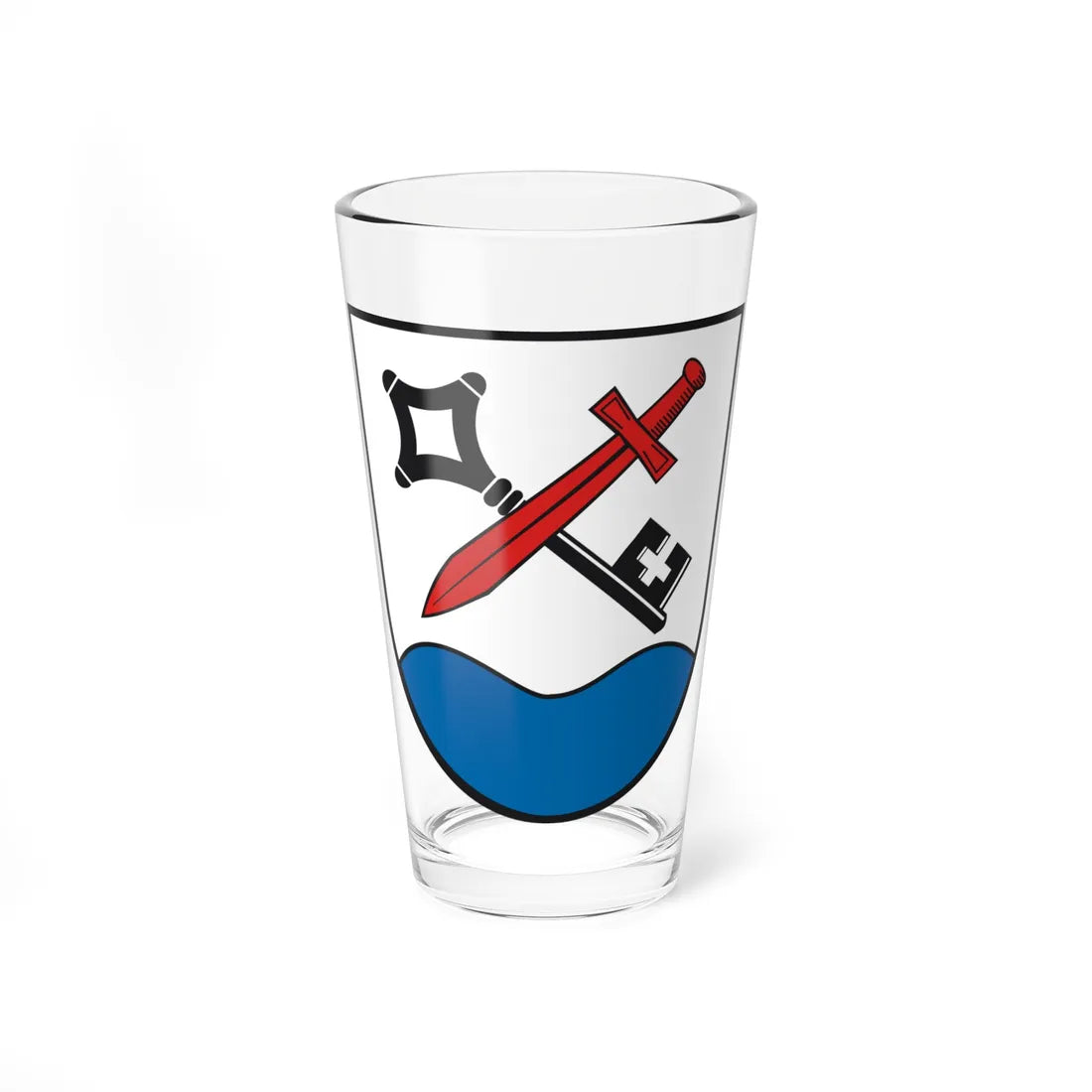 DEU Chieming COA (Germany) (Coat of Arms) Pint Glass 16oz 16oz - Go Mug Yourself