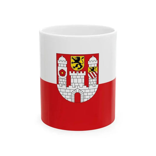 DEU Colditz Flag (Germany) White Coffee Mug 11oz - Go Mug Yourself