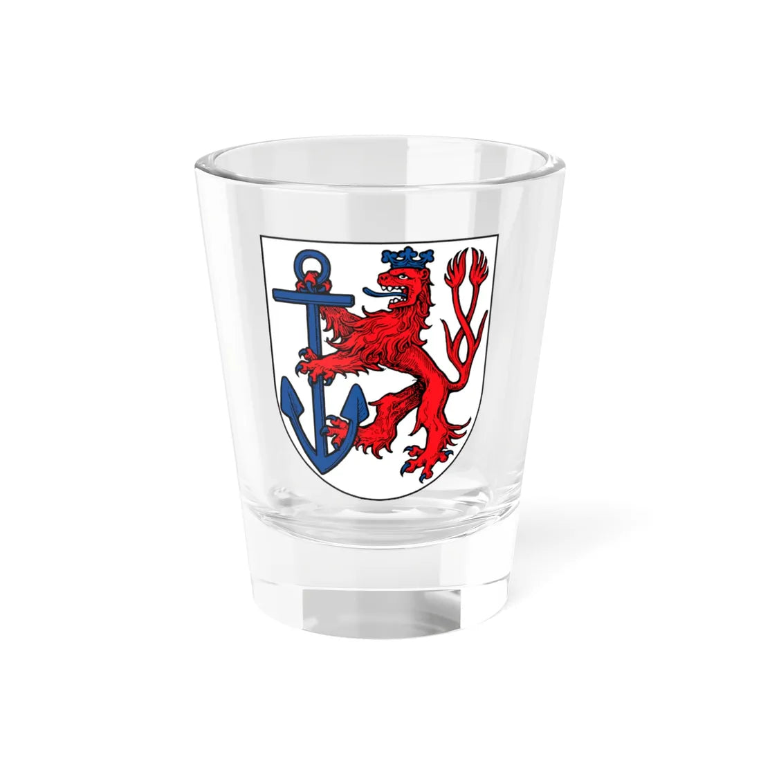 DEU Düsseldorf COA (Germany) (Coat of Arms) Shot Glass 1.5oz 1.5oz - Go Mug Yourself