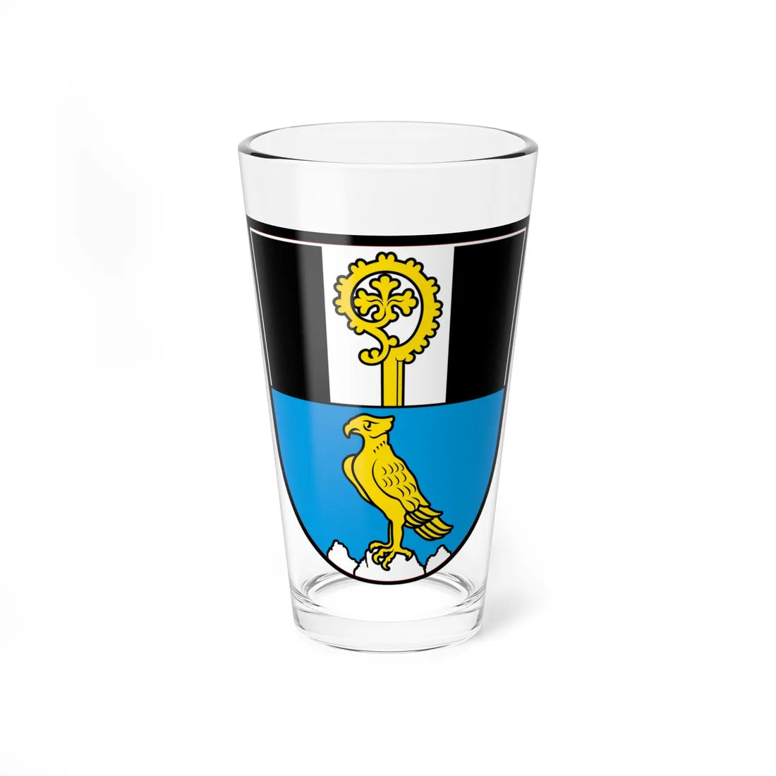 DEU Falkenberg Oberpfalz COA (Germany) (Coat of Arms) Pint Glass 16oz 16oz - Go Mug Yourself