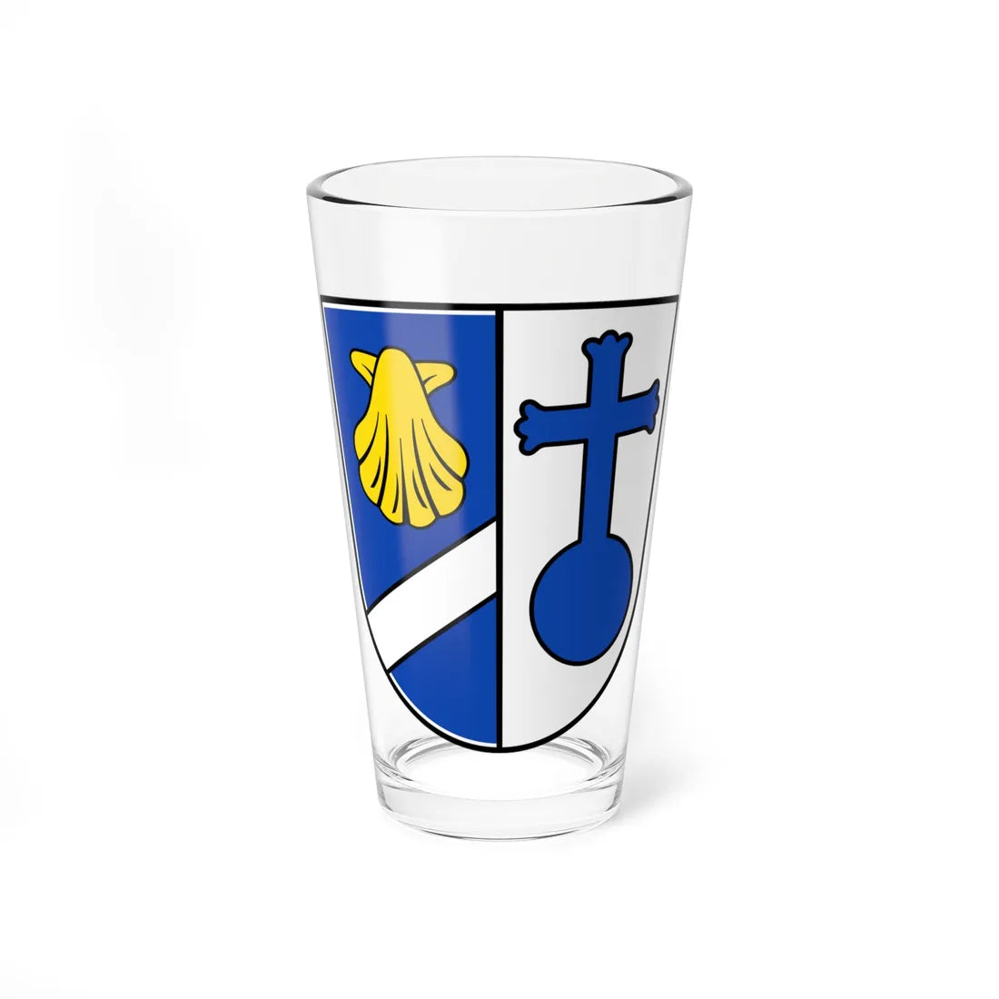 DEU Feldkirchen Landkreis München COA (Germany) (Coat of Arms) Pint Glass 16oz 16oz - Go Mug Yourself