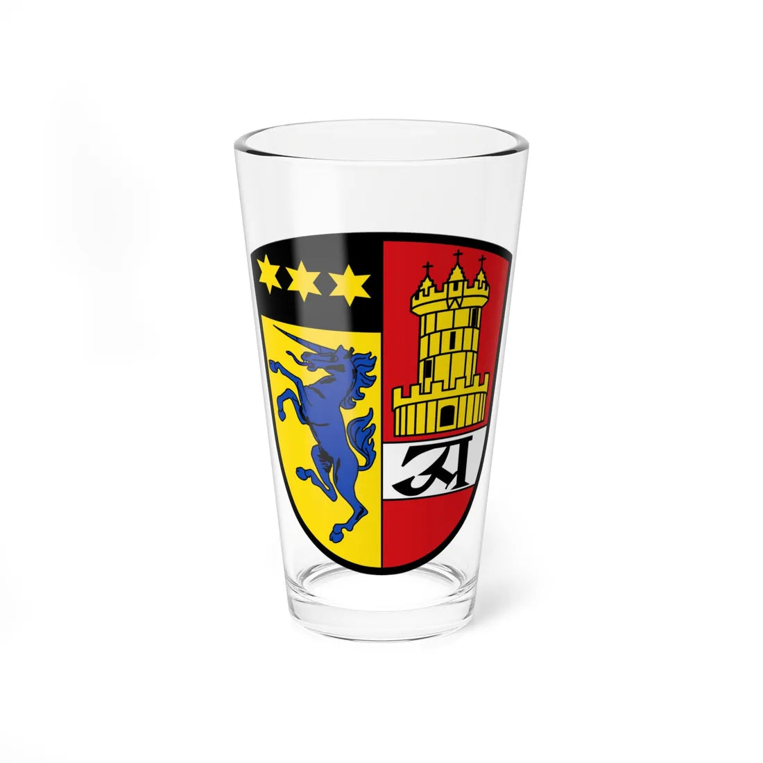DEU Finningen COA (Germany) (Coat of Arms) Pint Glass 16oz 16oz - Go Mug Yourself