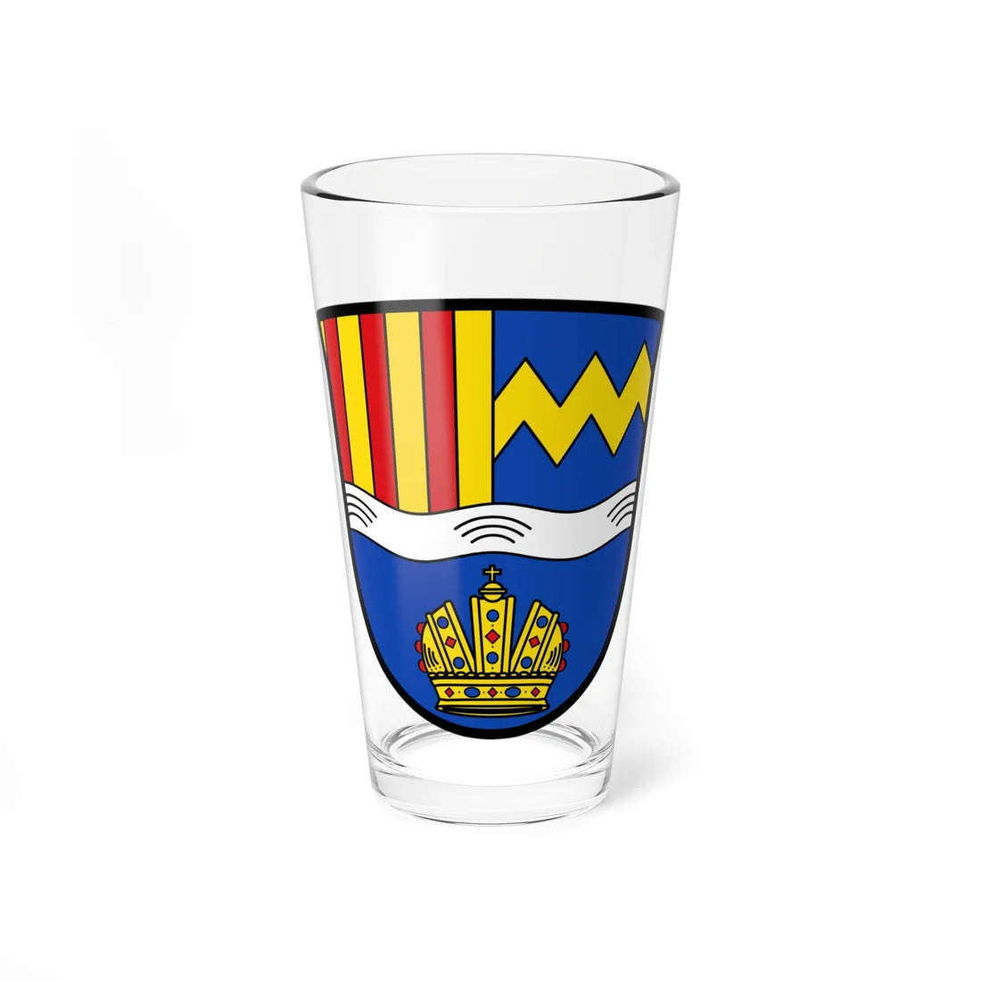 DEU Fischbachau COA (Germany) (Coat of Arms) Pint Glass 16oz 16oz - Go Mug Yourself