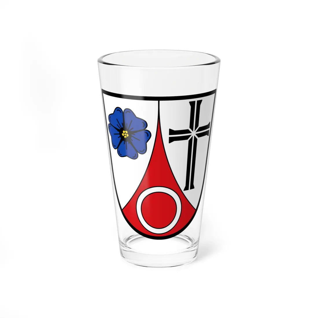 DEU Flachslanden COA (Germany) (Coat of Arms) Pint Glass 16oz 16oz - Go Mug Yourself