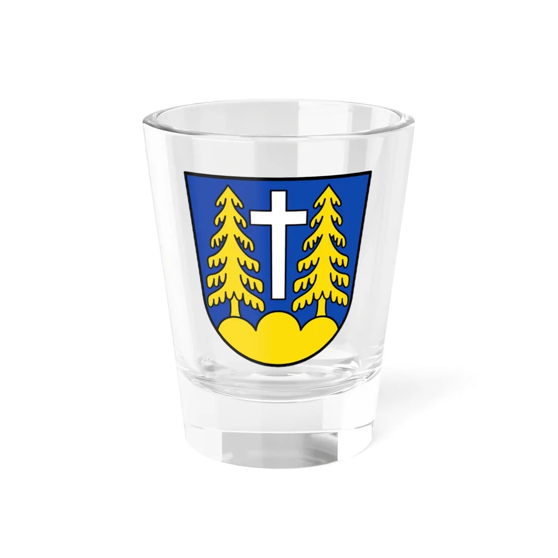 DEU Forstinning COA (Germany) (Coat of Arms) Shot Glass 1.5oz 1.5oz - Go Mug Yourself