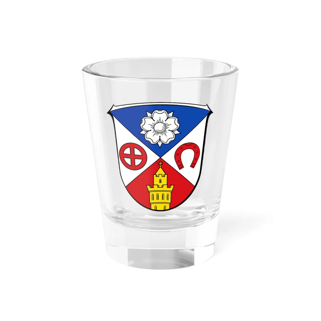 DEU Friedrichsdorf COA (Germany) (Coat of Arms) Shot Glass 1.5oz 1.5oz - Go Mug Yourself