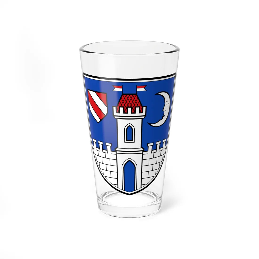 DEU Glauchau COA (Germany) (Coat of Arms) Pint Glass 16oz 16oz - Go Mug Yourself