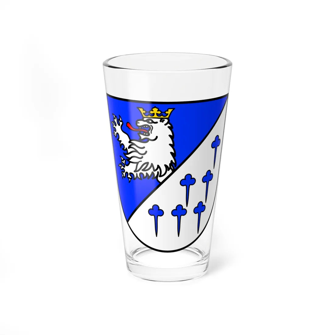 DEU Großrosseln COA (Germany) (Coat of Arms) Pint Glass 16oz 16oz - Go Mug Yourself