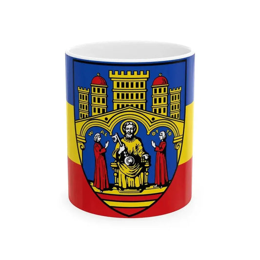 DEU Herborn horizontal Flag (Germany) White Coffee Mug 11oz - Go Mug Yourself