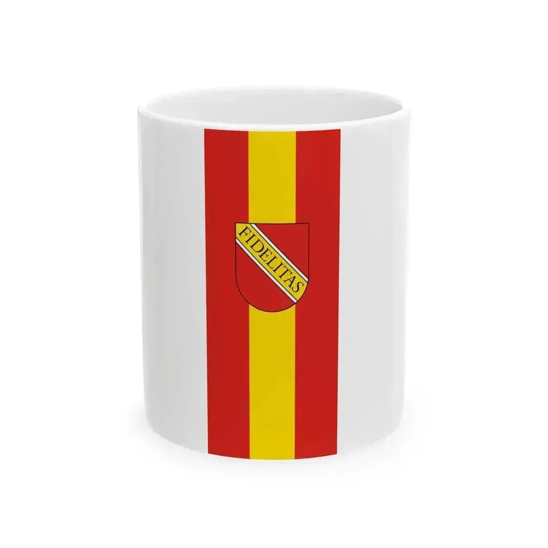 DEU Karlsruhe Banner (Germany) White Coffee Mug 11oz - Go Mug Yourself