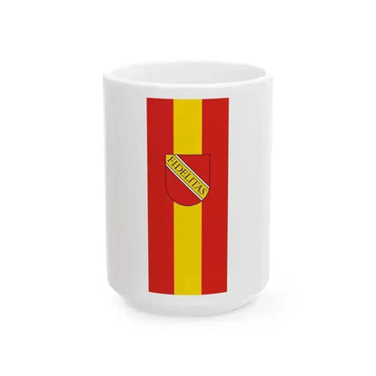 DEU Karlsruhe Banner (Germany) White Coffee Mug 15oz - Go Mug Yourself