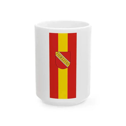 DEU Karlsruhe Banner (Germany) White Coffee Mug 15oz - Go Mug Yourself