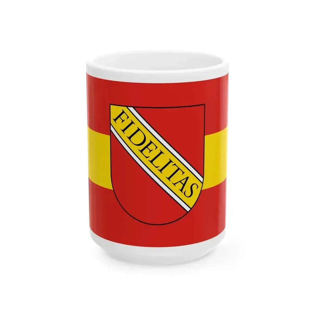 DEU Karlsruhe Flag (Germany) White Coffee Mug 15oz - Go Mug Yourself