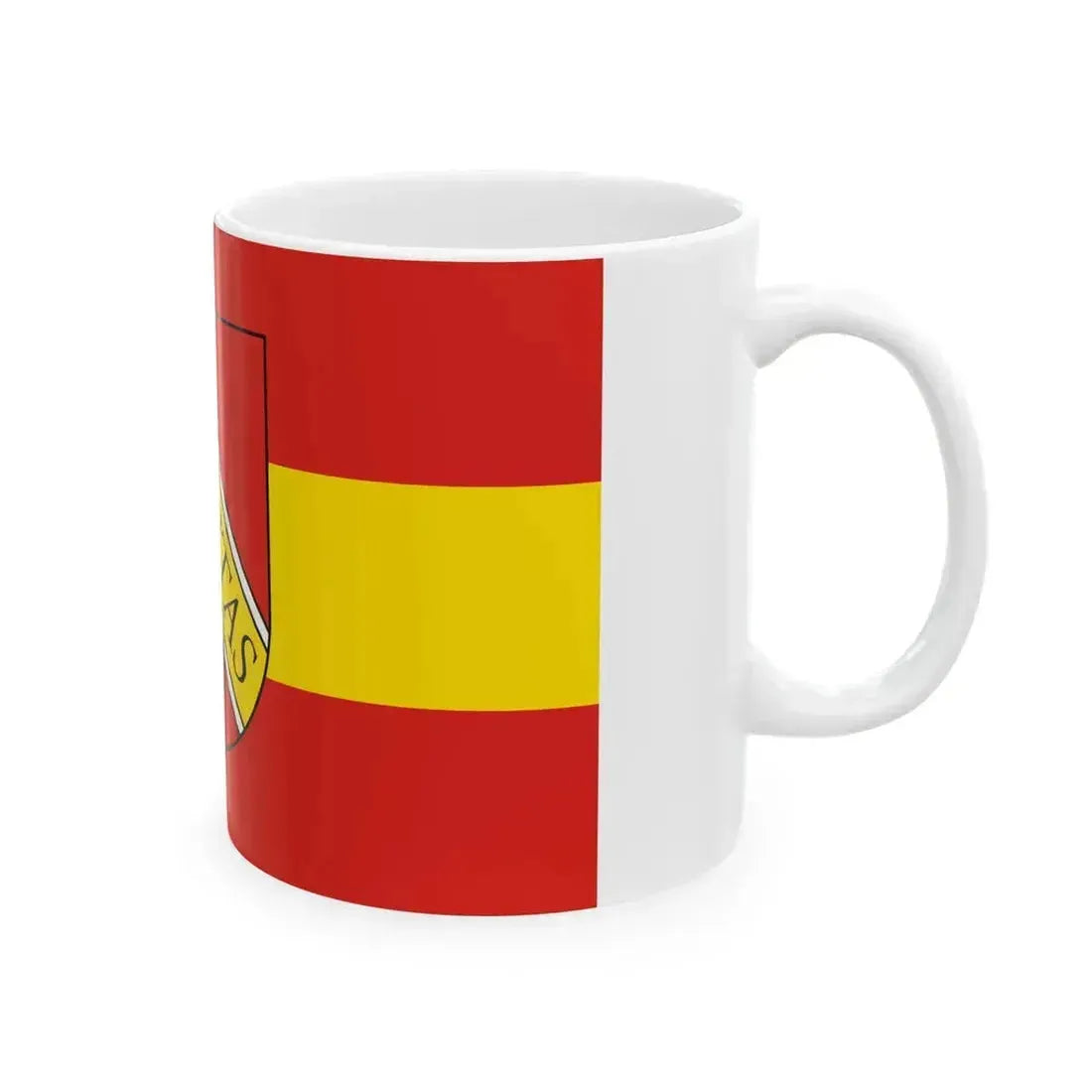 DEU Karlsruhe Flag (Germany) White Coffee Mug - Go Mug Yourself