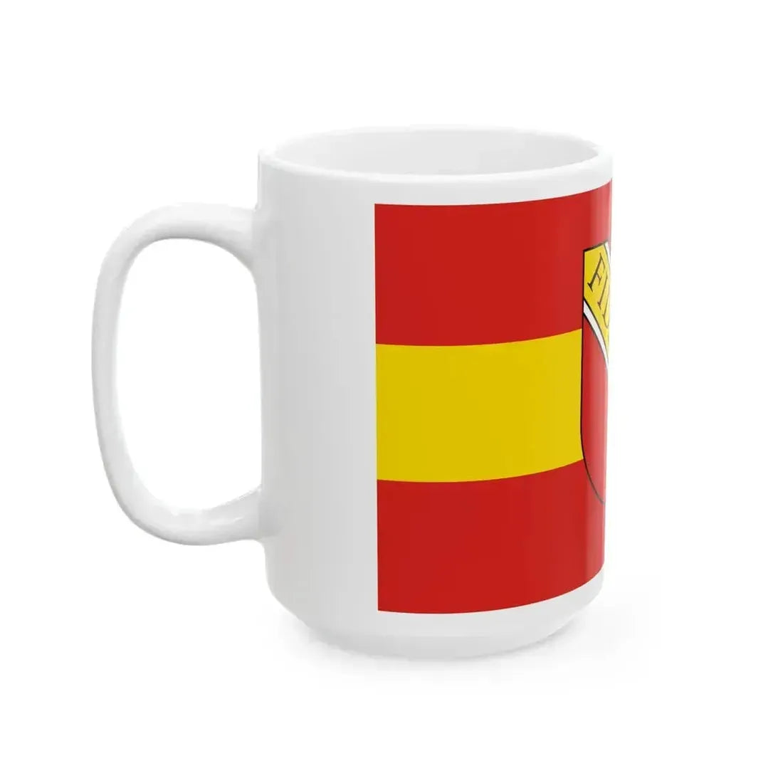 DEU Karlsruhe Flag (Germany) White Coffee Mug - Go Mug Yourself