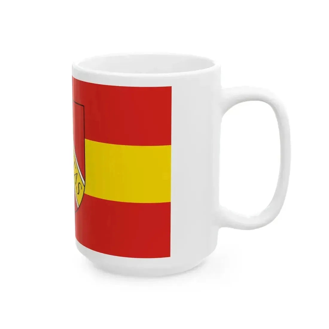 DEU Karlsruhe Flag (Germany) White Coffee Mug - Go Mug Yourself