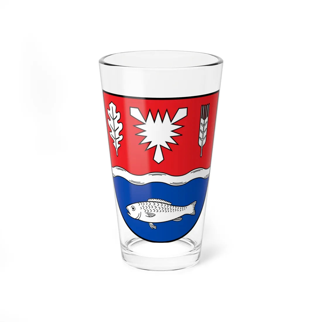 DEU Kreis Plön COA (Germany) (Coat of Arms) Pint Glass 16oz 16oz - Go Mug Yourself