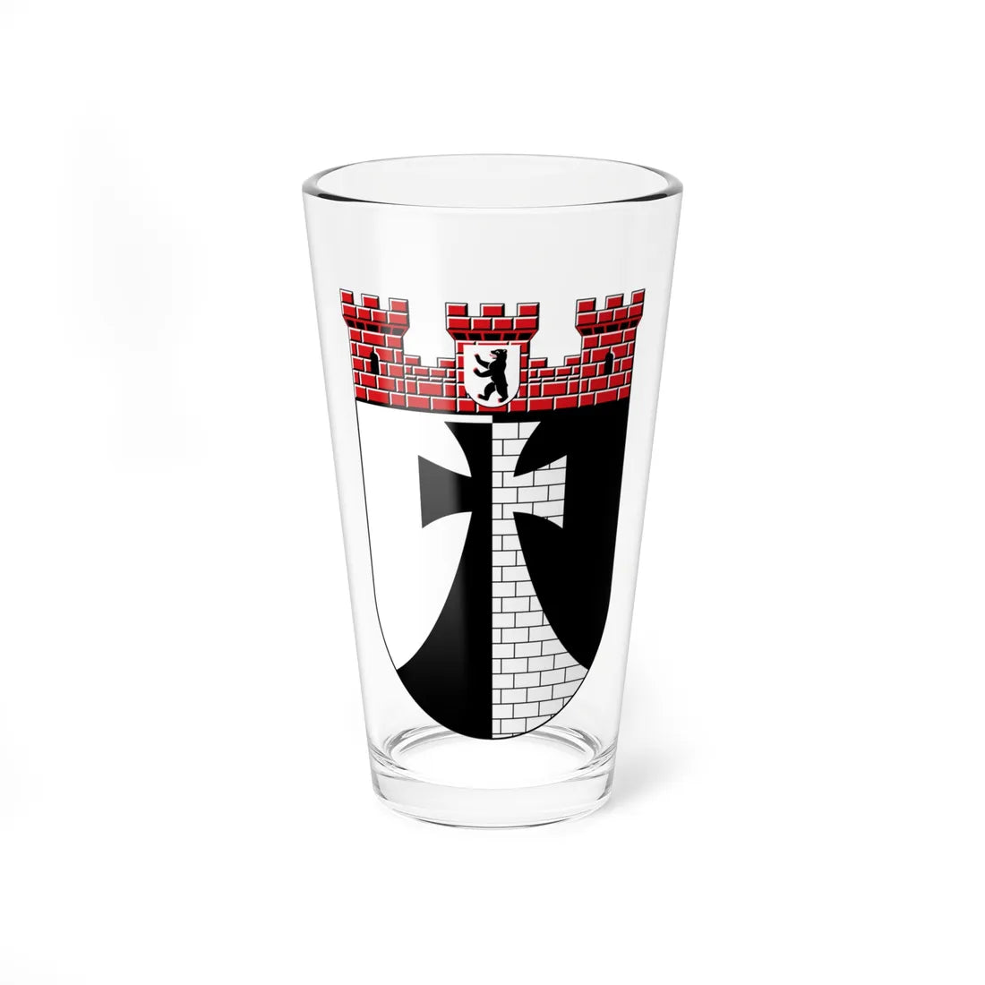DEU Kreuzberg district COA (Germany) (Coat of Arms) Pint Glass 16oz 16oz - Go Mug Yourself