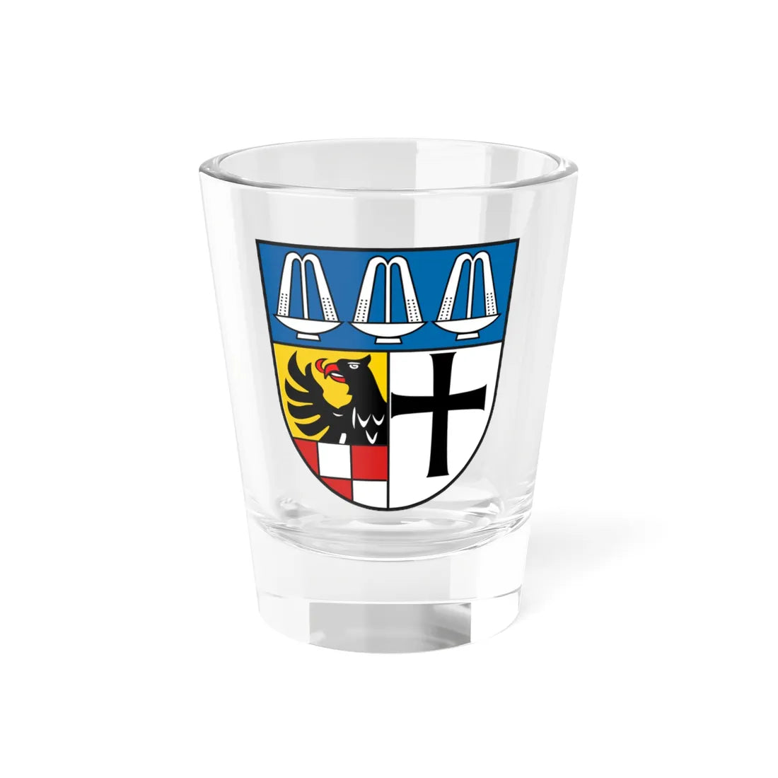 DEU Landkreis Bad Kissingen COA (Germany) (Coat of Arms) Shot Glass 1.5oz 1.5oz - Go Mug Yourself