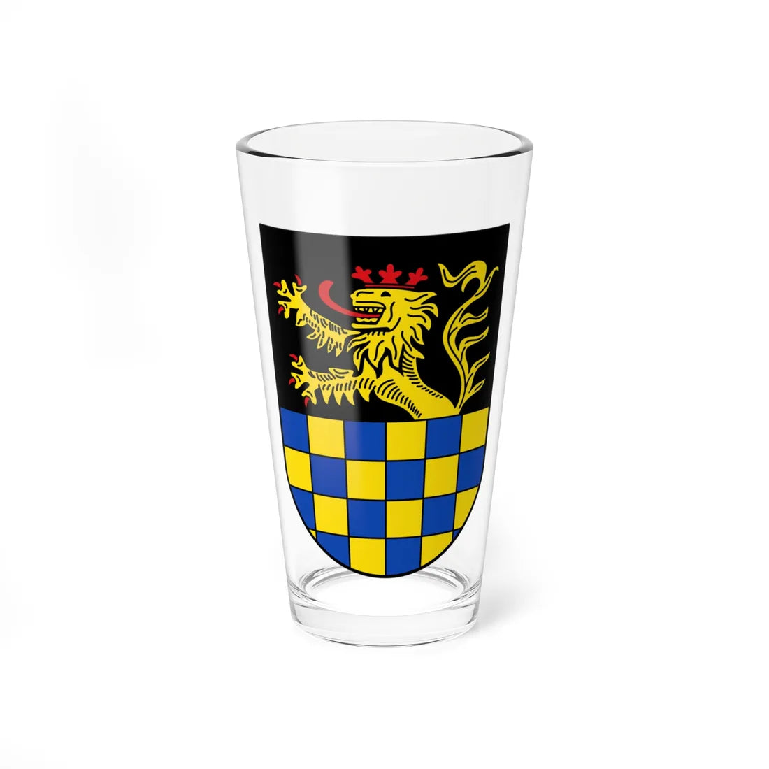 DEU Landkreis Bad Kreuznach COA (Germany) (Coat of Arms) Pint Glass 16oz 16oz - Go Mug Yourself