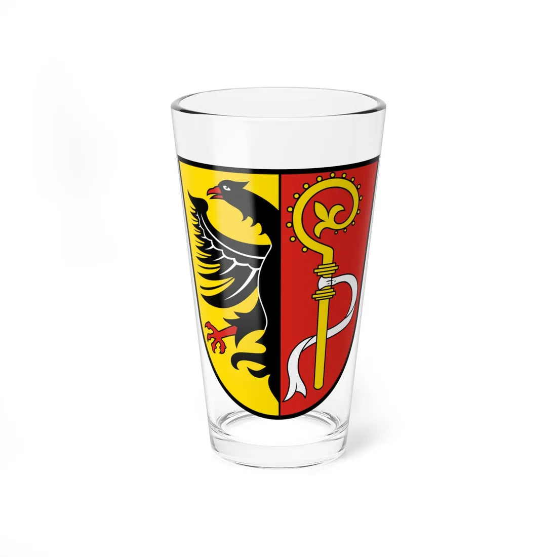 DEU Landkreis Biberach COA (Germany) (Coat of Arms) Pint Glass 16oz 16oz - Go Mug Yourself