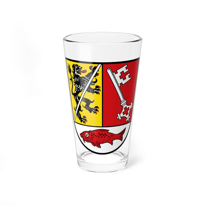 DEU Landkreis Forchheim COA (Germany) (Coat of Arms) Pint Glass 16oz 16oz - Go Mug Yourself
