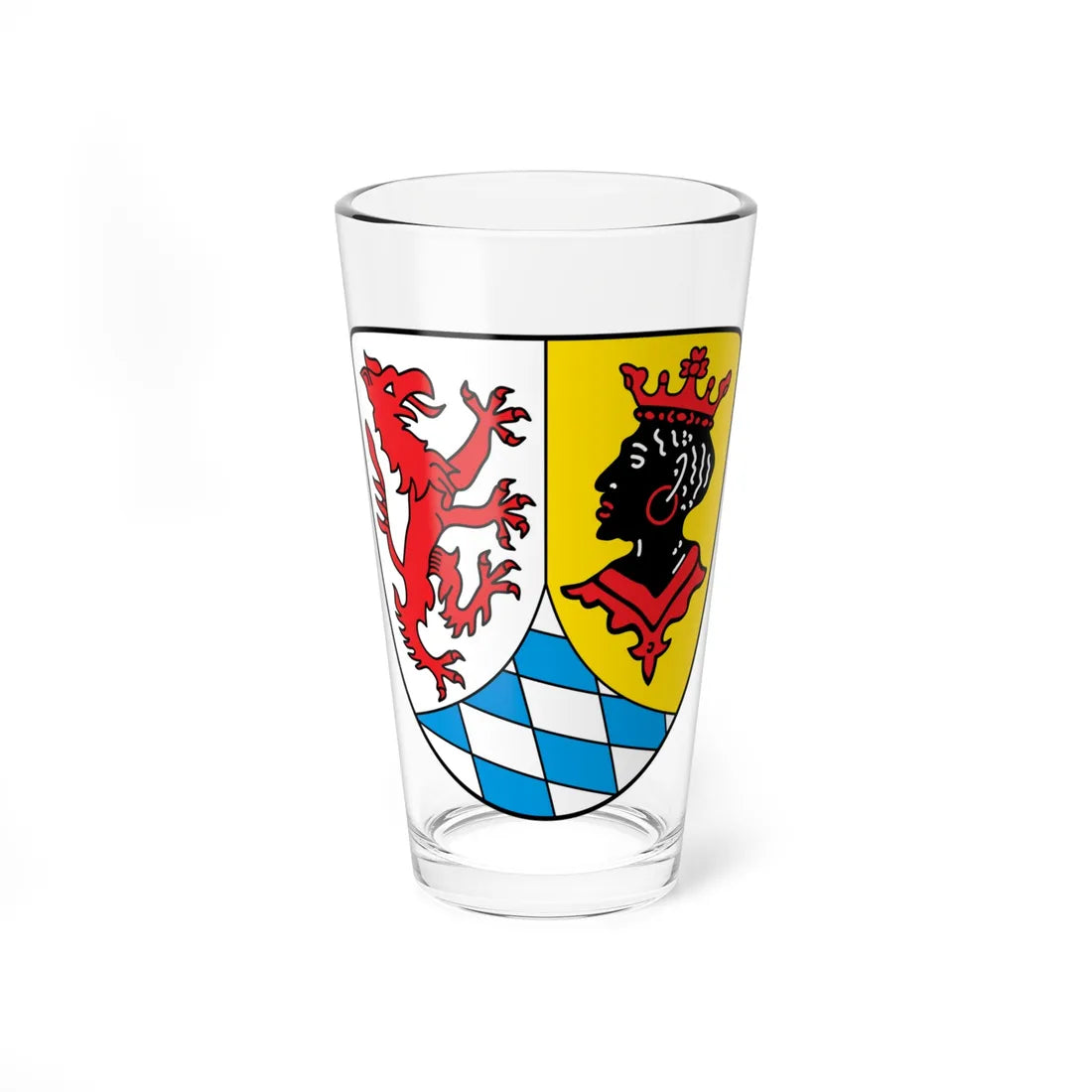 DEU Landkreis Garmisch-Partenkirchen COA (Germany) (Coat of Arms) Pint Glass 16oz 16oz - Go Mug Yourself